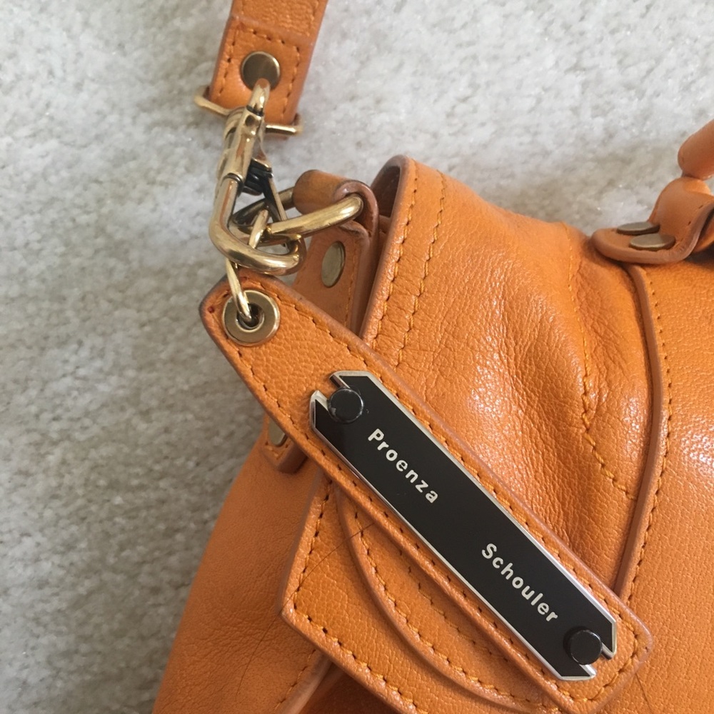 Proenza Schouler PS1 orange satchel leather - Picture 2 of 8
